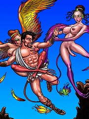 Shemale fairies use and abuse fallen Greek man^She Ani Male futanari porn sex xxx futa shemale cartoon toon drawn drawing hentai gay tranny